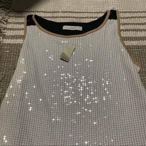 Sequin Loft top SZL Petite